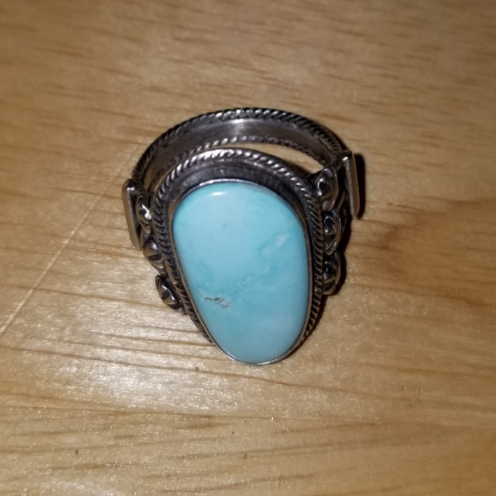 Size 8 Turquoise Ring
